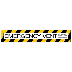 Emergency Vent Decal DECAL-M-06