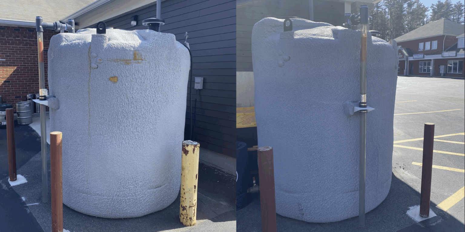 1000 Gallon Polyethylene Wastewater Tank with Insulation & Leak Monitoring