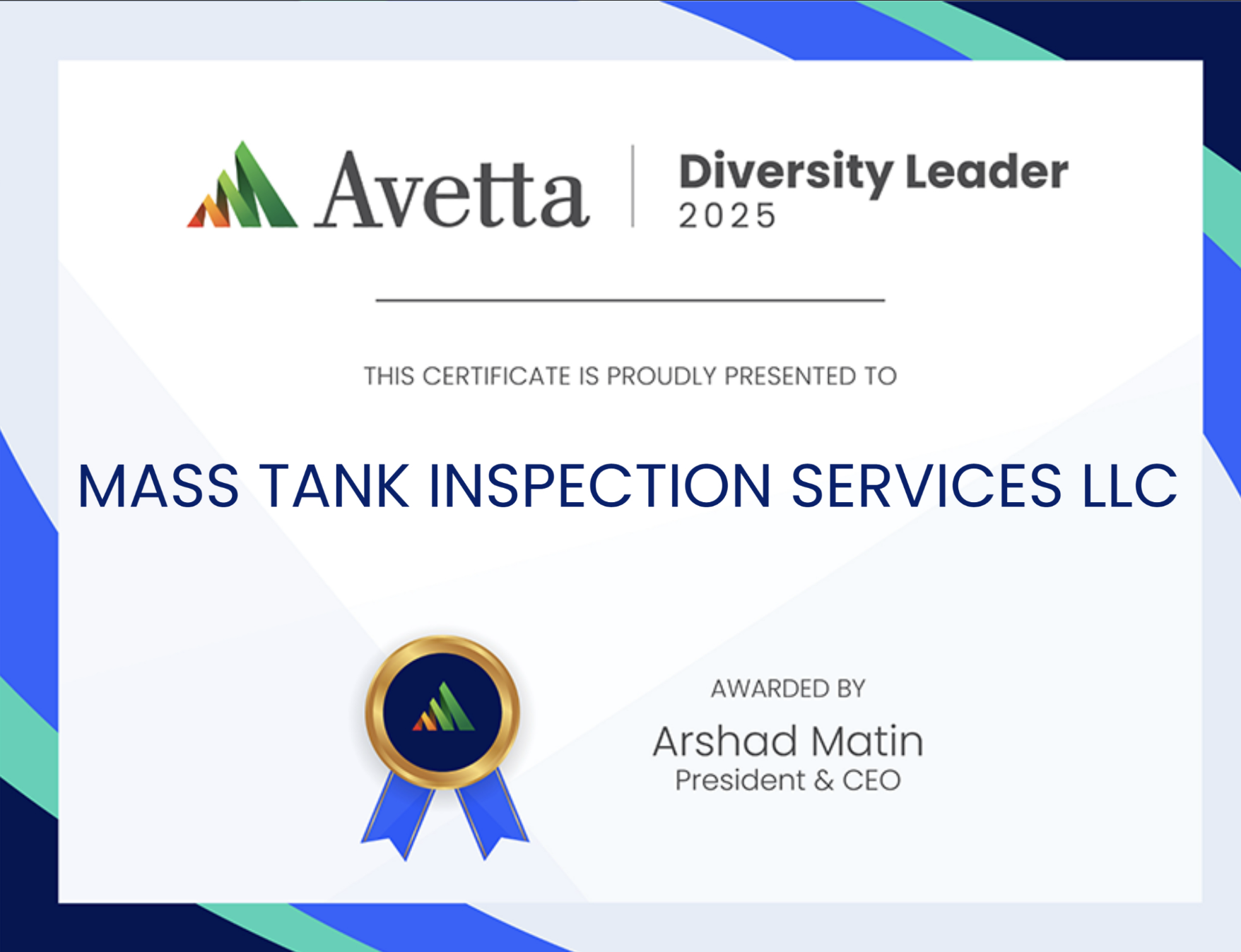 Mass Tank Earns Avetta Diversity Leader and Safety Star Certifications for 2025 1 Avetta Diversity Award 2025